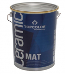 Sienų dažai su keramikos priedais TOPCOLOR CERAMIC MAT, visi&scaron;kai matiniai, CLR bazė, 1 l