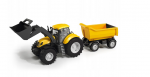 Žaislinis traktorius su savivarte priekaba, 70 cm