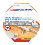 Dvipusio lipnumo montavimo juosta TESA, 9 mm x 5 m, 2 ritiniai pakuotėje