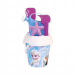 Smėlio žaislų rinkinys, su kibirėliu ir formelėmis ADRIATIC Frozen II, 18 cm