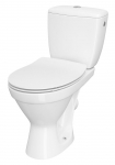 Unitazo komplektas CERSANIT Compact 696 SIMPLEON 010, su lėtai nusileidžiančiu dangčiu, 675 x 360 x 770 mm