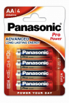 Elementai PANASONIC PRO POWER ALKALINE AA, 1,5V, 15A, LR6, 4 vnt.