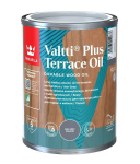 Terasų ir lauko baldų aliejus TIKKURILA VALTTI PLUS TERRACE OIL, pilkos sp., 0,9 l
