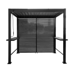 Pavėsinės žaliuzės MIRADOR BBQ sienelei, tamsiai pilka