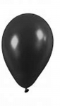 Balionai Penword, juodi, 12 cm, 100 vnt
