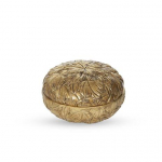 Dekoratyvinė papuo&scaron;alų dėžutė su dangt. SAVEX ANTIQUE, aukso sp., 8 x 13 cm