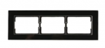 Trivietis rėmelis XP 500, juodas stiklas
