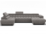 Kampinė sofa - lova Feraria 202 x 358 cm x 93 cm, pilka