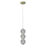 Pakabinamas LED &scaron;viestuvas OSRAM DECOR XSTAL, 12W 4000K 1400lm kristalų efektas žalvario sp&Oslash;12x140cm