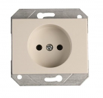 Vienvietis ki&scaron;tukinis lizdas be rėmelio XP 500, baltos sp.