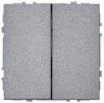 Impulsinis jungiklis be rėmelio MODERN, 2 klavi&scaron;ų, juodos matinės sp.