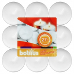 Skridininės žvakės BOLSIUS, baltos sp., 27 vnt