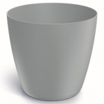Plastikinis vazonas MATE, &scaron;viesiai pilkos  sp., 16 x 15 cm