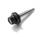 Stoginiai savisriegiai, ZN su tarpine, 4,8 x 28 mm, RAL 8019, 20 vnt.