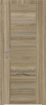 Durų varčia LIAH ąžuolo spalvos, su matiniu stiklu, 600 x 2000 mm, universali
