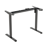 Reguliuojamo ra&scaron;omojo stalo kojos ERGO LIGHT su 1 varikliu,  60x120xh73-118 cm, juoda