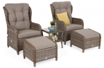 Lauko baldų komplektas Sofia, Ginger/Brown Melange