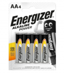 Elementai ENERGIZER Alkaline Power , AA, LR06, &scaron;arminiai, 4 vnt
