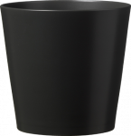 Keraminis vazonas DALLAS ESPIRIT, matinės antracito sp., 40 x 37 cm