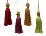 Kalėdinė pakabinama dekoracija TASSEL, 4 spalvų, 3 x 16 cm, 1 vnt
