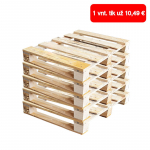 Padėklas, 600x800 mm, storų lentų, apkrova iki 500 kg, 5vnt.