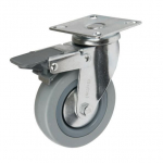 Vežimėlio ratukas, &Oslash;100 mm, su stabdžiu, 70 kg