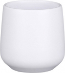 Keraminis vazonas AMBER, matinės baltos sp., 8 x 7 cm