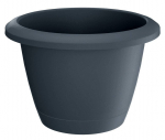 Lauko plastikinis vazonas RESPANA BASIC, antracito sp., 39 x 27 cm