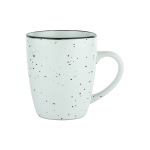 Puodelis ILAJA SPECKLE, baltos sp., 330 ml