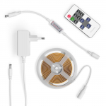 LED juostos komplektas AVIDE, IP20, 16W, 3000K,  978 lm,  COB, 24V, su pultu, 2m