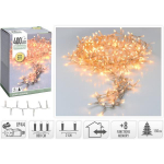 Elektrinė girlianda SNAKE LIGHT, 400 LED,IP44, 6W,8 rež, &scaron;iltai balt sp., su laikmačiu, 8 + 3 m
