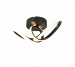 Lubinis LED &scaron;viestuvas REALITY RUSA, 7W, 3000K, 900lm, juodos sp. 13,5x28x12cm