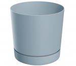 Plastikinis vazonas TUBO P, &scaron;viesiai pilkos sp., 20 x 20 cm