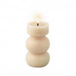 Elektrinė LED dekoracija LUMINEO Candle, kreminės sp., elementai 2xAAA(neįeina), 7x15cm