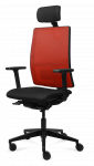 Biuro kėdė Tronhill Work, raudonos ir juodos spalvos
