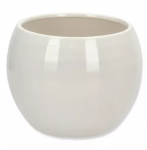 Keraminis vazonas BARCELONA, baltos sp,, 16 x 13 cm