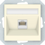 Kompiuterio lizdas, 1 x RJ45, be rėmelio Vilma QR1000, dramblio kaulo sp.