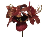 Kalėdinė dekoracija FLOWER, t. raudonos sp., 25 x 25 x 53 cm
