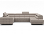 Kampinė sofa Fectory, smėlio sp., 205 x 346 cm x 93 cm