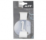 Kabliukas MSV, baltos sp.