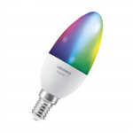 &Scaron;viesos diodų lemputė LEDVANCE, E14, B40, 5 W, 2700 - 6500 K, 470 lm, RGBW, SMART + WiFi