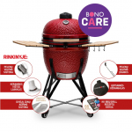 Keraminė kepsninė KAMADO BONO GRANDE 23, 59 cm, raudonos sp.