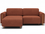 Kampinė sofa Acossta, bordo sp., kairinė, 154 x 244 cm x 95 cm