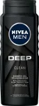 Giliai valanti du&scaron;o želė 3 viename Nivea Men Deep Clean, 500 ml
