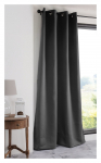 Naktinė užuolaida NOTTE Blackout, su žiedais, pilkos sp., 135 x 250 cm, 100 % PES
