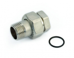 Žalvarinė ardoma jungtis GENERAL FITTINGS, 1/2", tiesi, chrom., vid/i&scaron;or