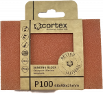 &Scaron;lifavimo kempinėlė CORTEX, 65 x 98 x 25 mm, P100, keturpusė, keramikos oksidas