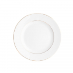 Porcelianinė desertinė lėk&scaron;tė MariaPaula Classic Gold, baltos sp., &oslash; 17 cm