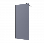 Du&scaron;o sienelė INVENA WALK IN II, 8 mm grafito stiklas, juodos sp. rėmas, 100 x 200 cm