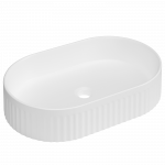 Vonios praustuvas Invena Glamour, keramika, 50 cm x 32.5 cm x 12.2 cm, balta